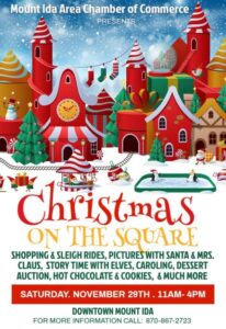 Flyer for Mt. Ida Christmas Market